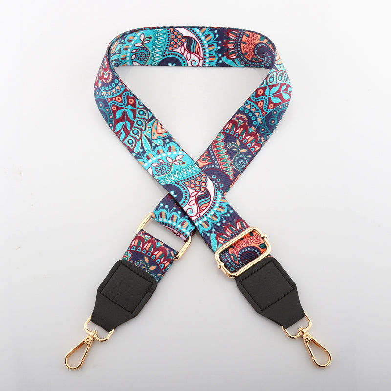 Colorful Phoenix Bag Shoulder Strap with Leather Head