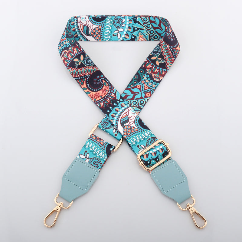 Colorful Phoenix Bag Shoulder Strap with Leather Head