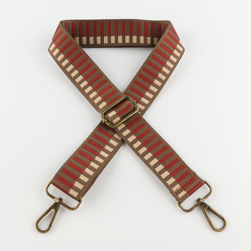 Colored Piano Keys Bronze Buckle Shoulder Straps