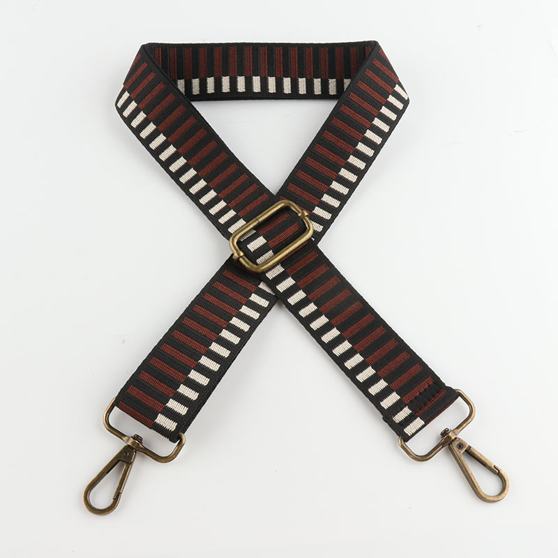 Colored Piano Keys Bronze Buckle Shoulder Straps