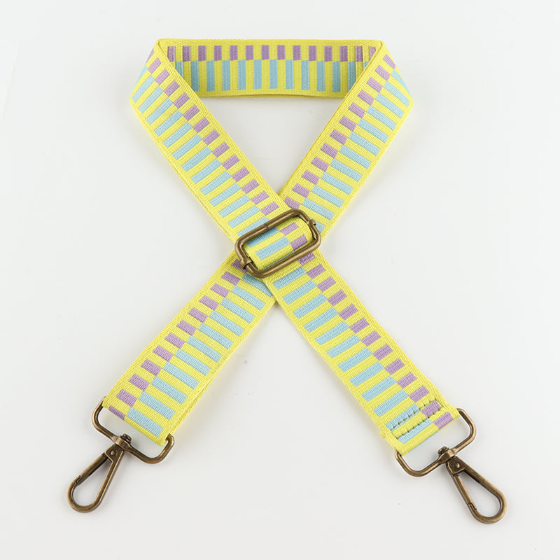 Colored Piano Keys Bronze Buckle Shoulder Straps