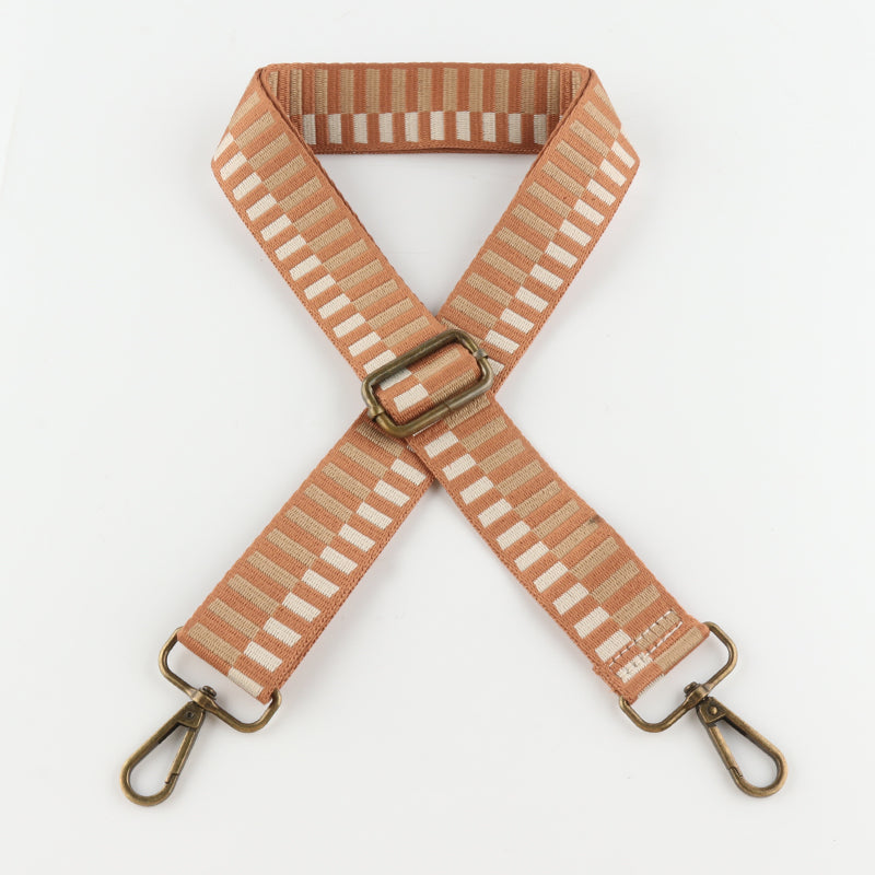 Colored Piano Keys Bronze Buckle Shoulder Straps