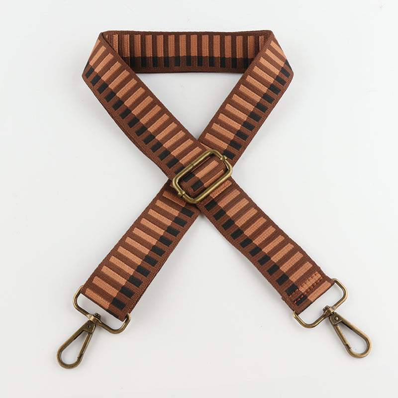 Colored Piano Keys Bronze Buckle Shoulder Straps
