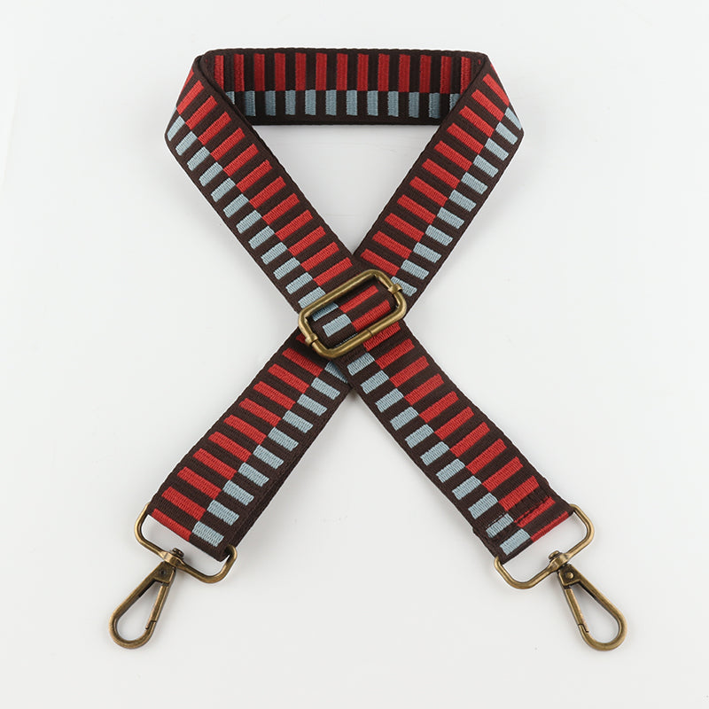 Colored Piano Keys Bronze Buckle Shoulder Straps
