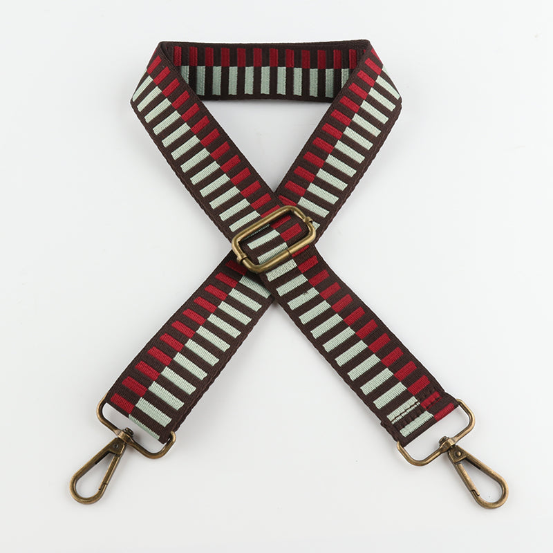 Colored Piano Keys Bronze Buckle Shoulder Straps