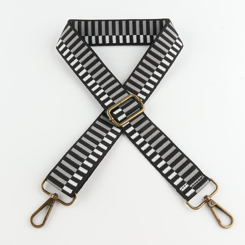 Colored Piano Keys Bronze Buckle Shoulder Straps