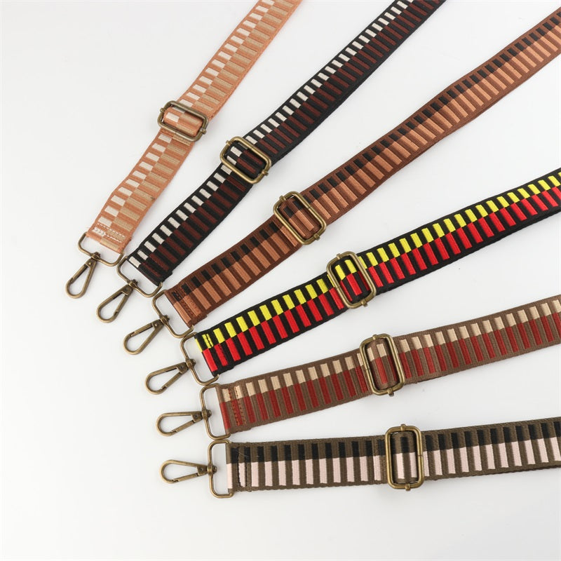 Colored Piano Keys Bronze Buckle Shoulder Straps
