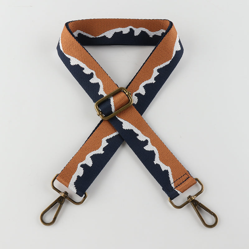 Mountain Texture Bronze Buckle Shoulder Straps