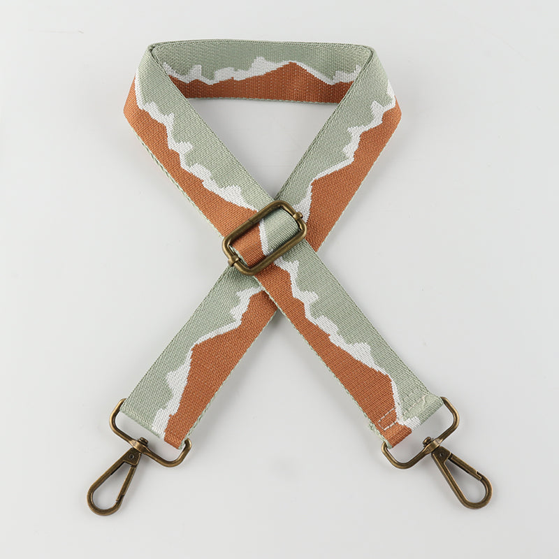Mountain Texture Bronze Buckle Shoulder Straps