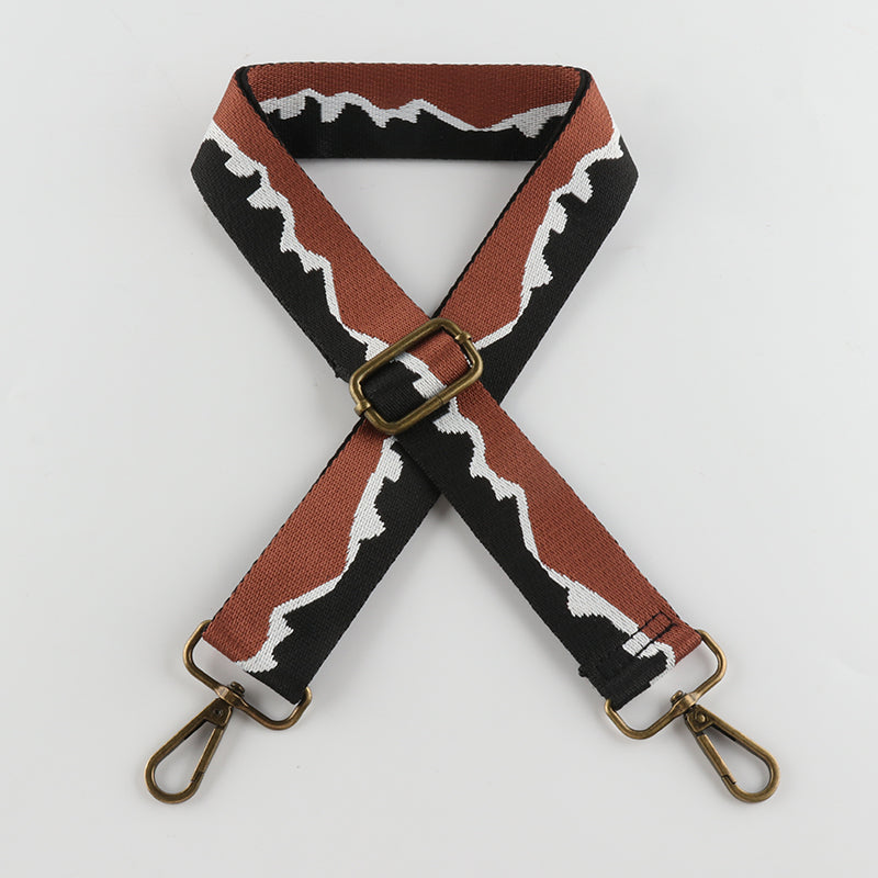Mountain Texture Bronze Buckle Shoulder Straps