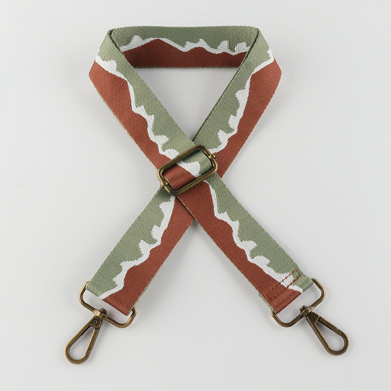 Mountain Texture Bronze Buckle Shoulder Straps