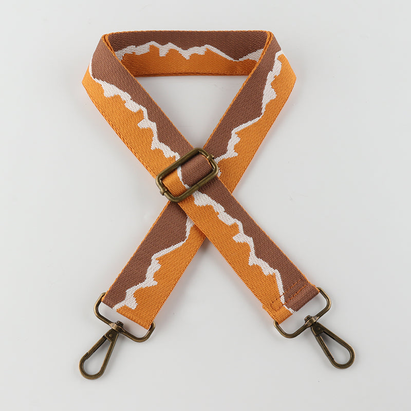 Mountain Texture Bronze Buckle Shoulder Straps