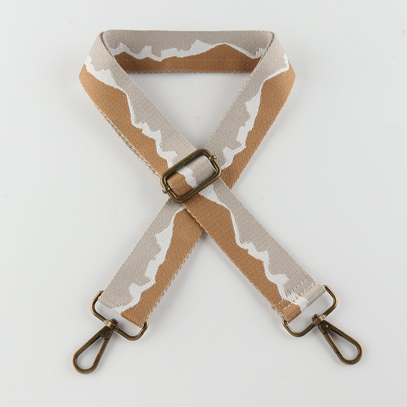 Mountain Texture Bronze Buckle Shoulder Straps