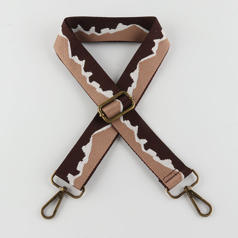 Mountain Texture Bronze Buckle Shoulder Straps
