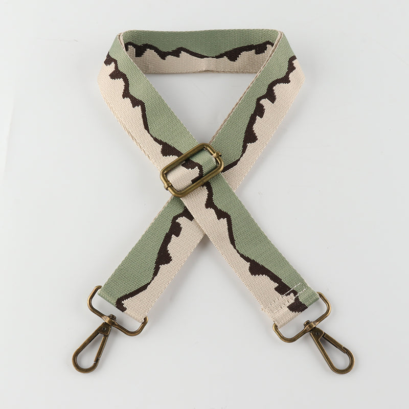 Mountain Texture Bronze Buckle Shoulder Straps
