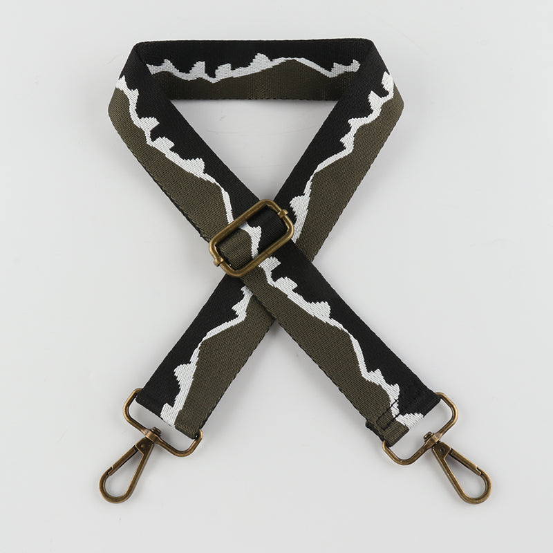 Mountain Texture Bronze Buckle Shoulder Straps