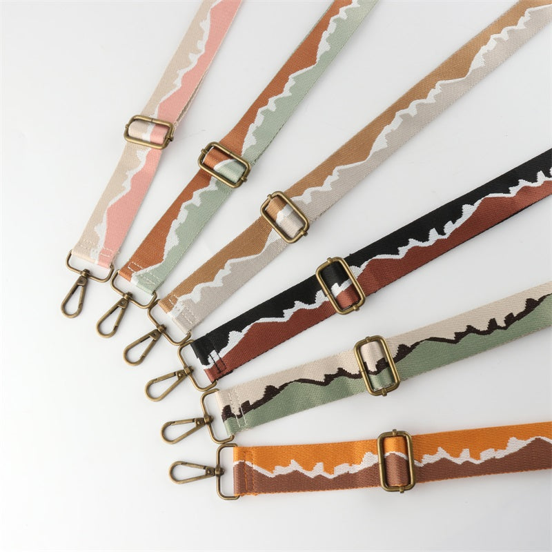 Mountain Texture Bronze Buckle Shoulder Straps