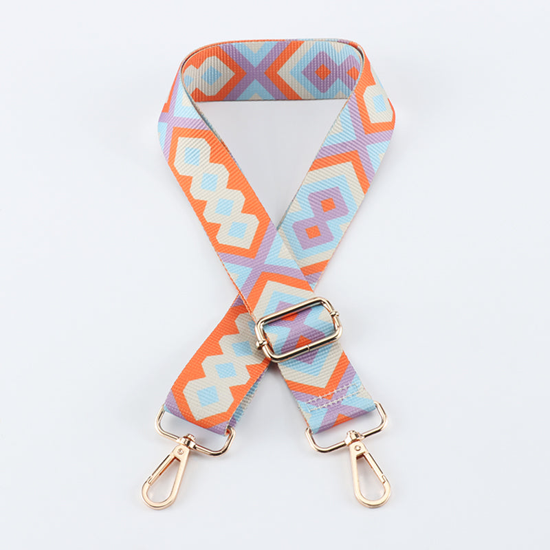Multi-color Diamond Pattern Bag Strap