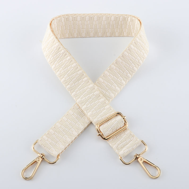 V Textured Jacquard Shoulder Strap