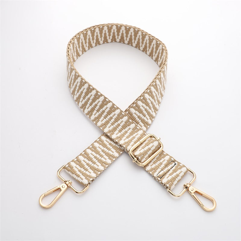 V Textured Jacquard Shoulder Strap