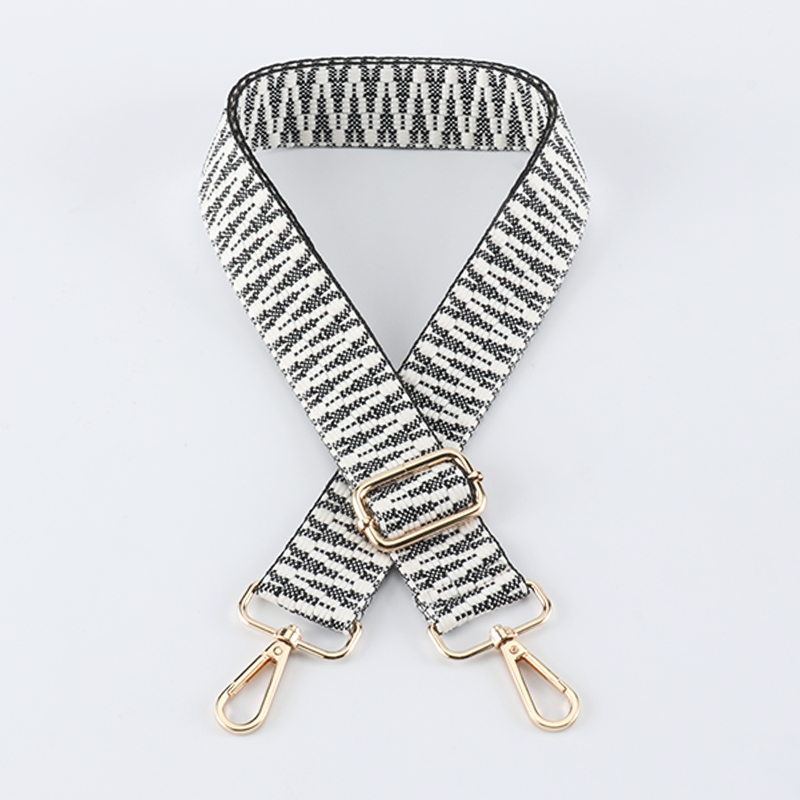 V Textured Jacquard Shoulder Strap
