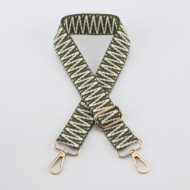 V Textured Jacquard Shoulder Strap