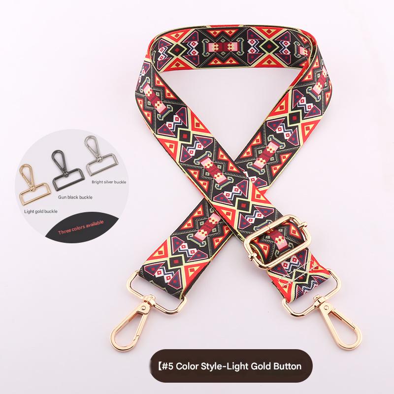 Ethnic Style Colorful Bag Shoulder Strap