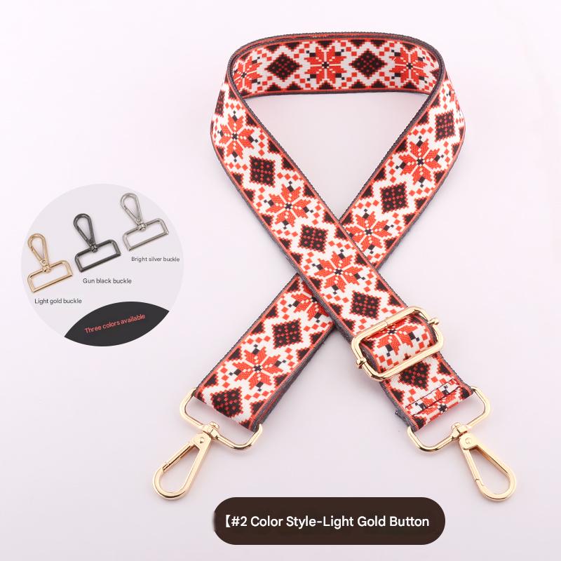 Ethnic Style Colorful Bag Shoulder Strap