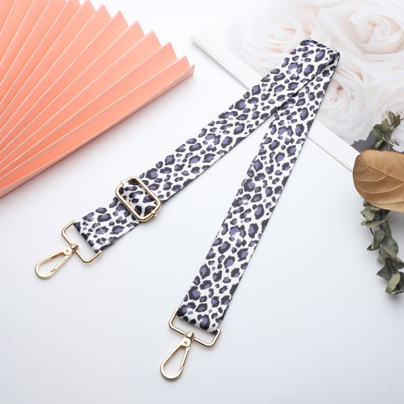 Colorful Leopard Print Bag Shoulder Strap