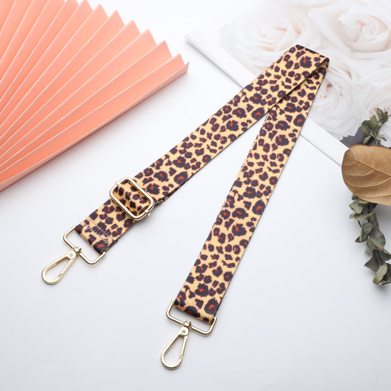 Colorful Leopard Print Bag Shoulder Strap