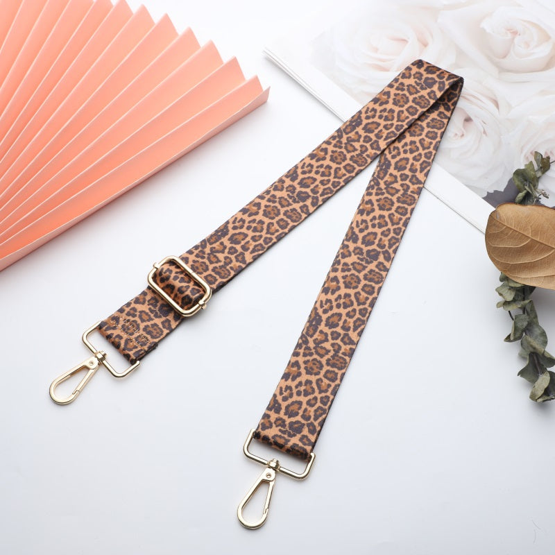 Colorful Leopard Print Bag Shoulder Strap