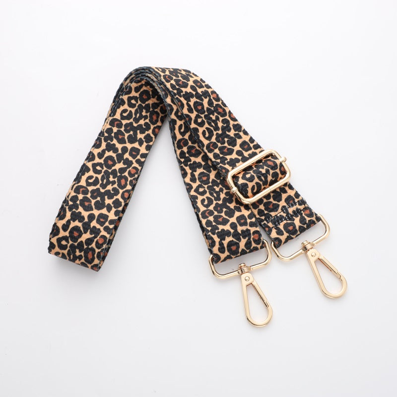 Colorful Leopard Print Bag Shoulder Strap