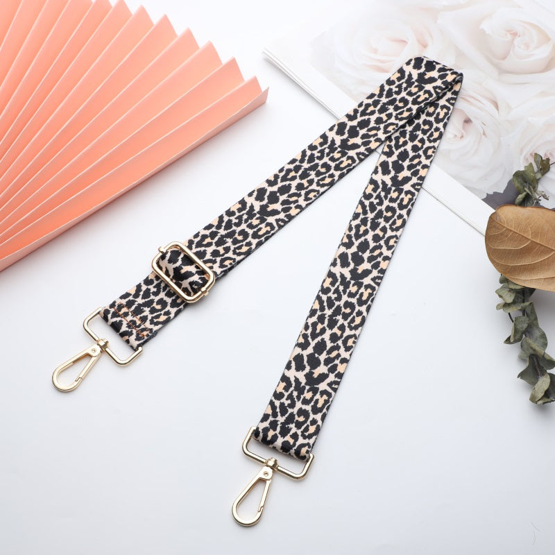 Colorful Leopard Print Bag Shoulder Strap