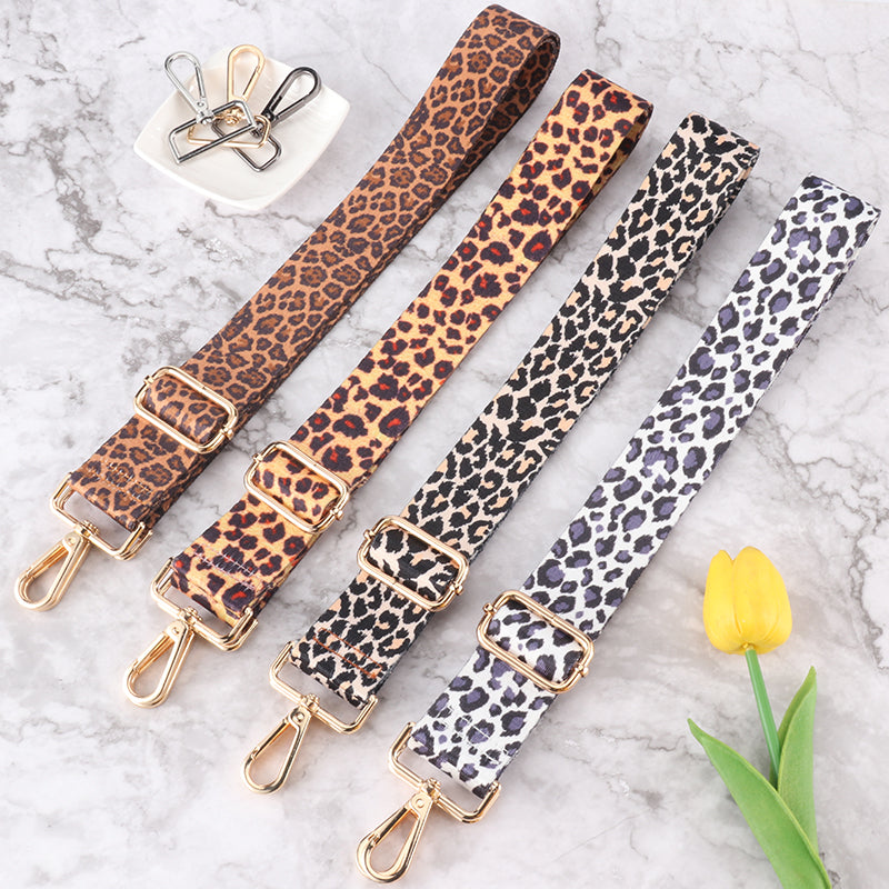 Colorful Leopard Print Bag Shoulder Strap