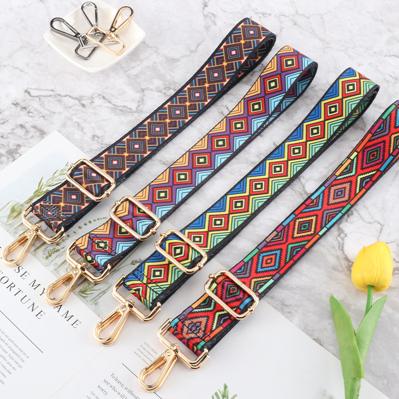 Colorful Diamond Pattern Shoulder Straps