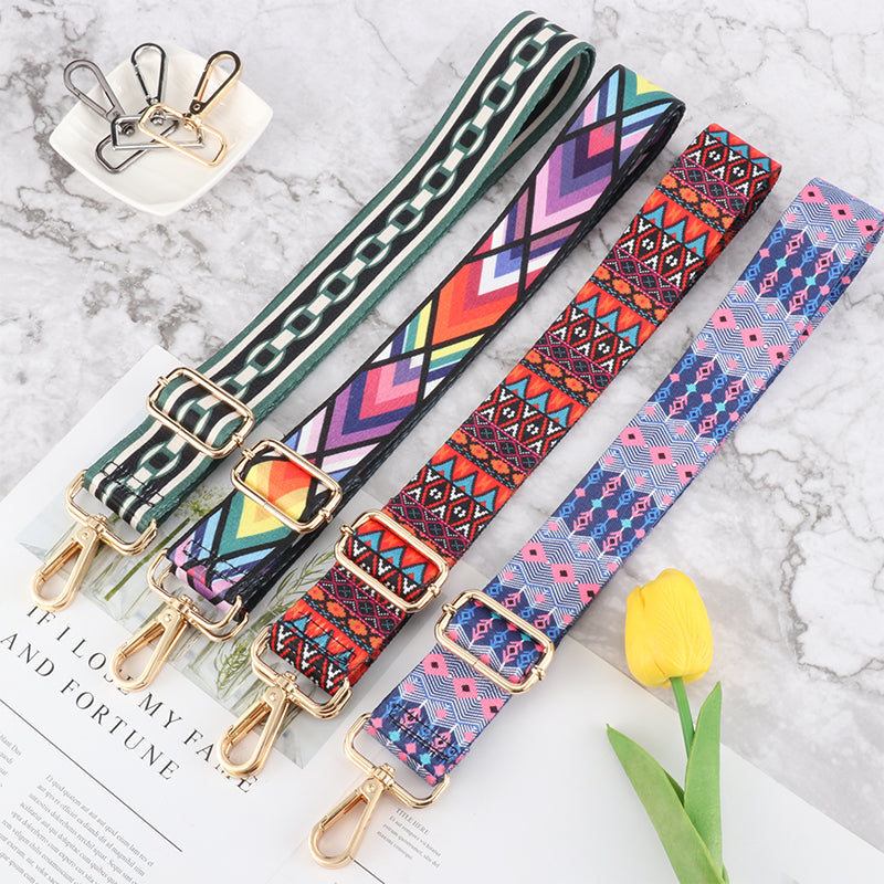 Premium Stripe Geometric Style Bag Strap