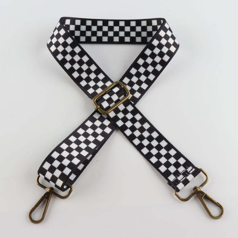 Rhombus Geometric Collision Elements Bronze Buckle Shoulder Straps