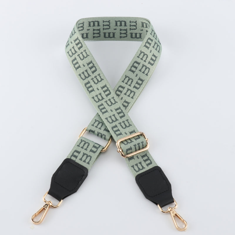 M-shaped Colorful Bag Straps with Leather Head