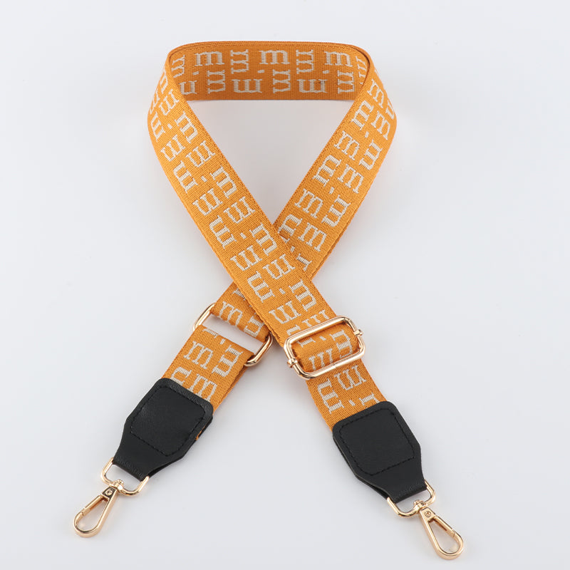 M-shaped Colorful Bag Straps with Leather Head