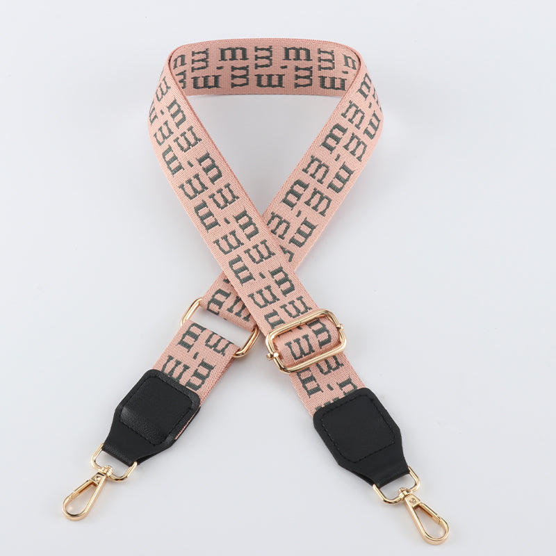 M-shaped Colorful Bag Straps with Leather Head