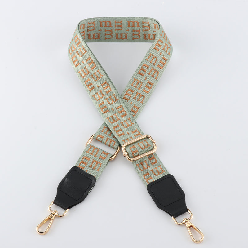 M-shaped Colorful Bag Straps with Leather Head