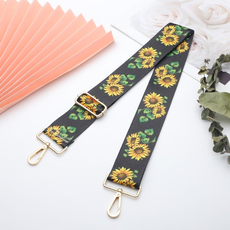 Ethnic Pattern Wide Bag Shoulder Strap