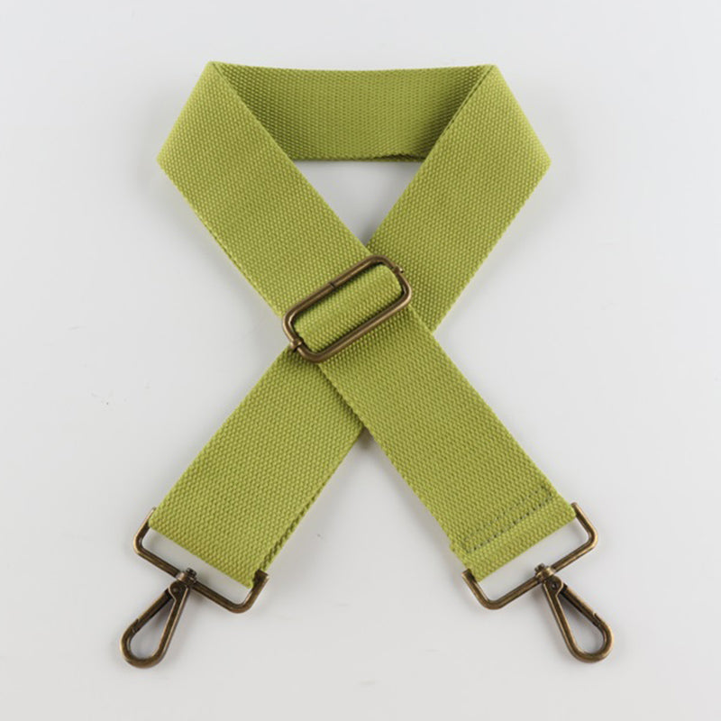 Pure Color Bronze Buckle Wide Shoulder Straps
