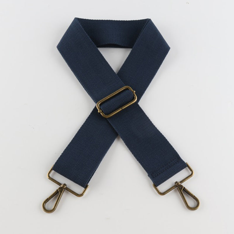 Pure Color Bronze Buckle Wide Shoulder Straps