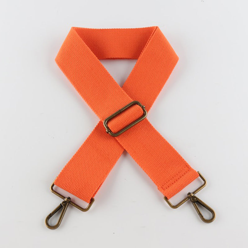 Pure Color Bronze Buckle Wide Shoulder Straps