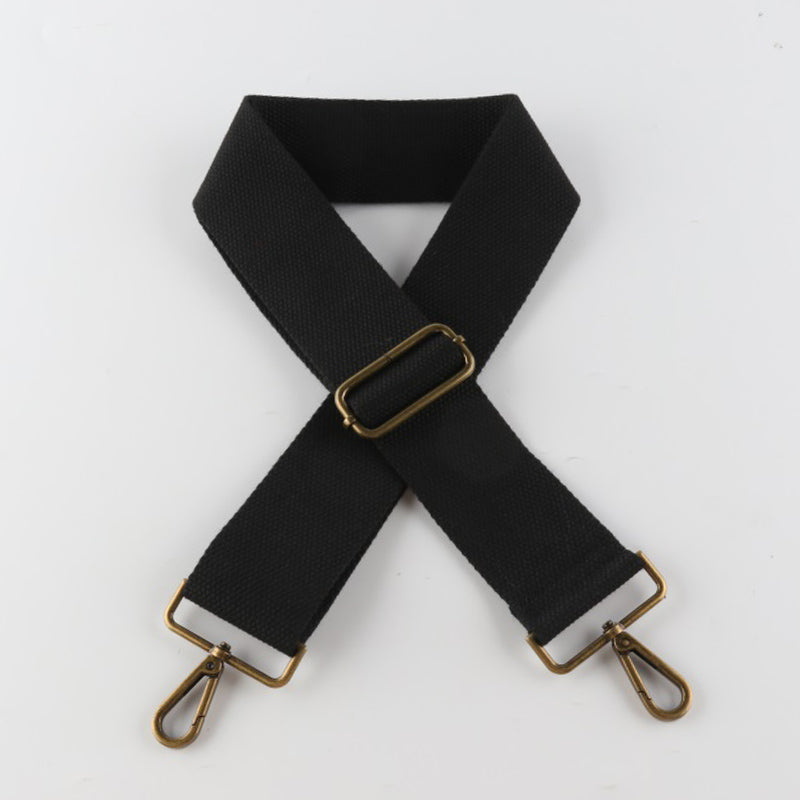 Pure Color Bronze Buckle Wide Shoulder Straps