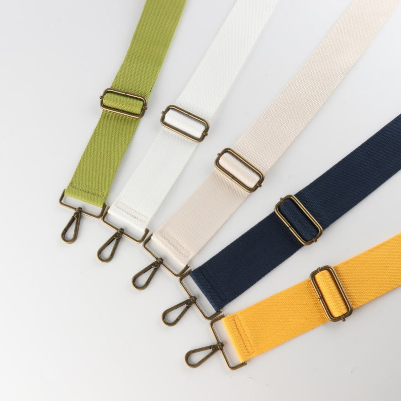 Pure Color Bronze Buckle Wide Shoulder Straps