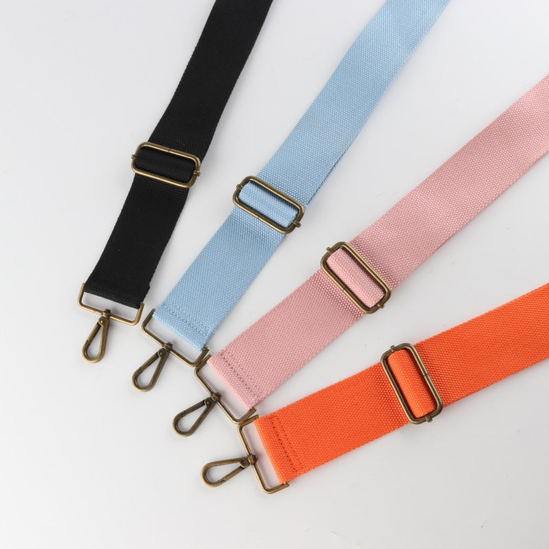 Pure Color Bronze Buckle Wide Shoulder Straps