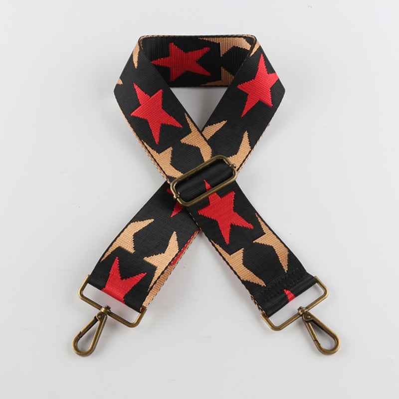 Simple Star Style Bronze Buckle Wide Shoulder Straps