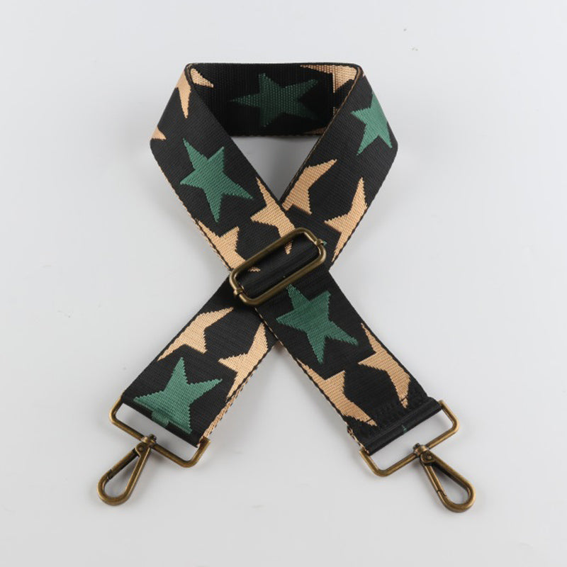 Simple Star Style Bronze Buckle Wide Shoulder Straps